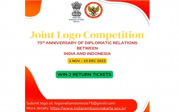 Joint logo competition: 75th anniversary of India-Indonesia Diplomatic Relations